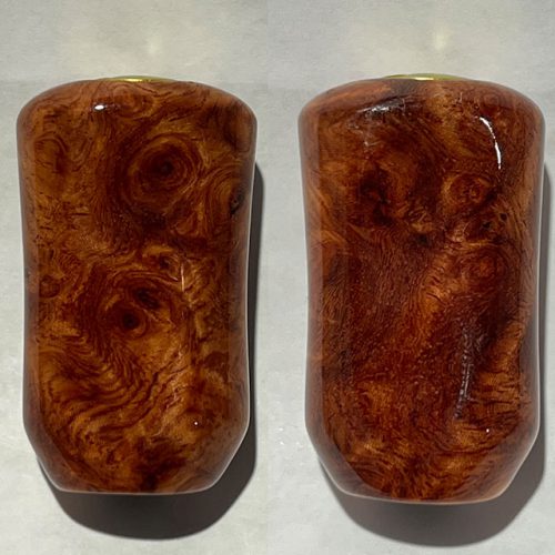 わたらせ樹脂工房製 花梨瘤 紅白 シマノ用 左 わたらせ樹脂工房 花梨瘤