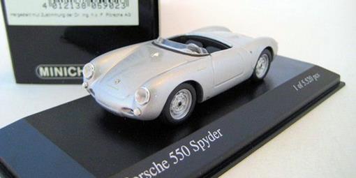 Porsche: 550 Spyder (1954) - Prata - 1:43