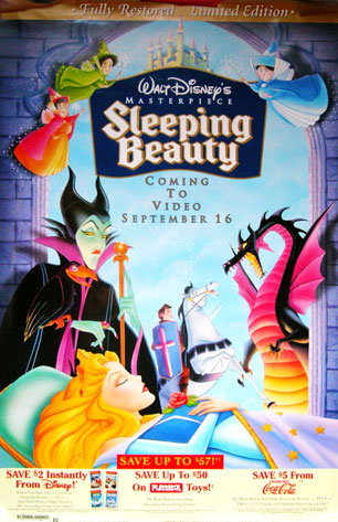 Sleeping Beauty movie poster [Walt Disney] 26x40 video poster