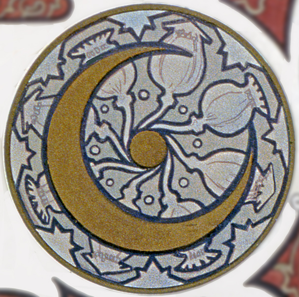 ミュシャ × 黄道十二宮 ― 双魚宮（魚座） 銀メッキ付き白銅貨 切手