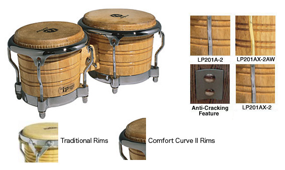 LP LP Generation II Wood Bongos - Drum Percussion（ボンゴ） | 楽器