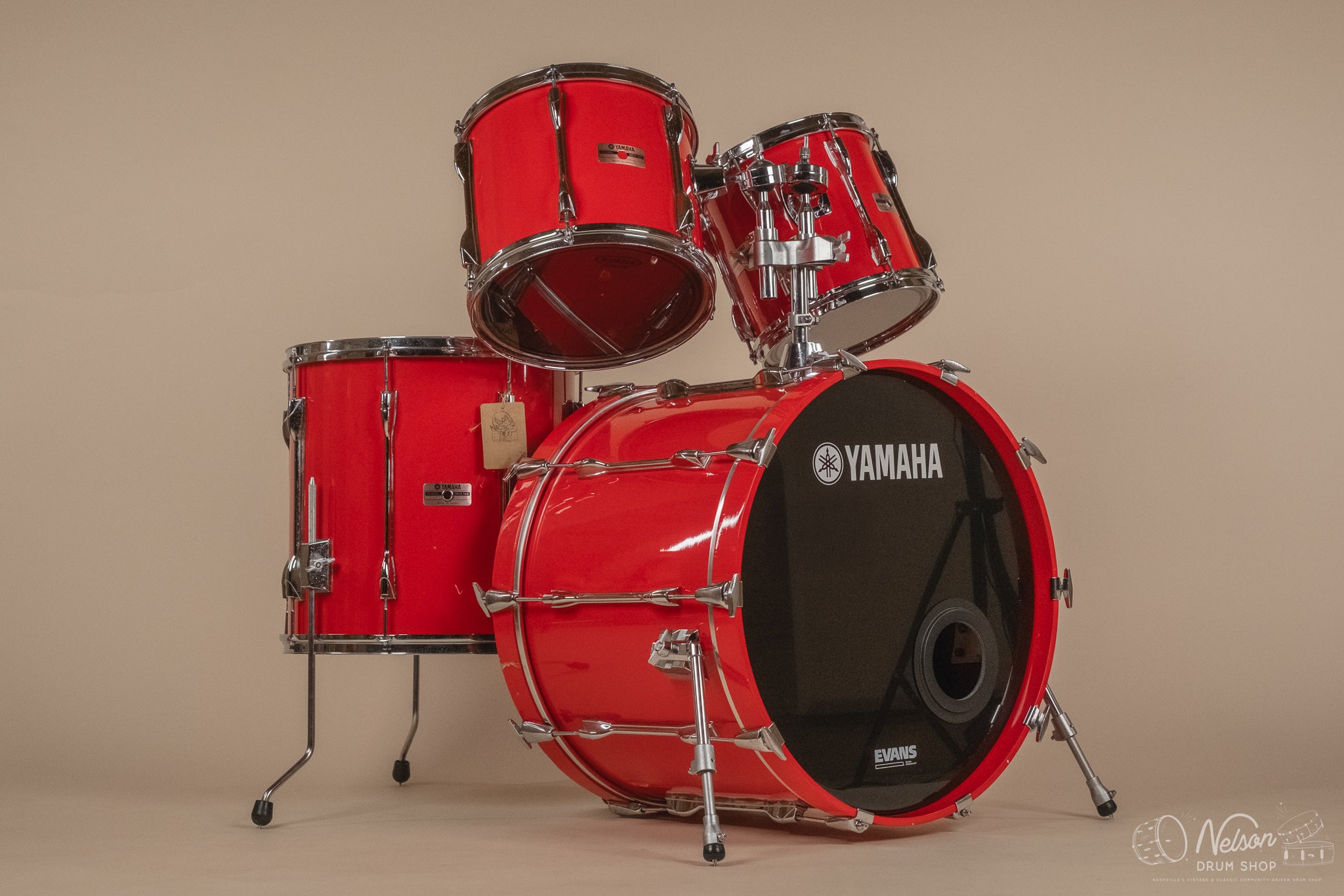 1984-86 Yamaha Recording Custom in Hot Red - 16x22, 16x16, 10x12