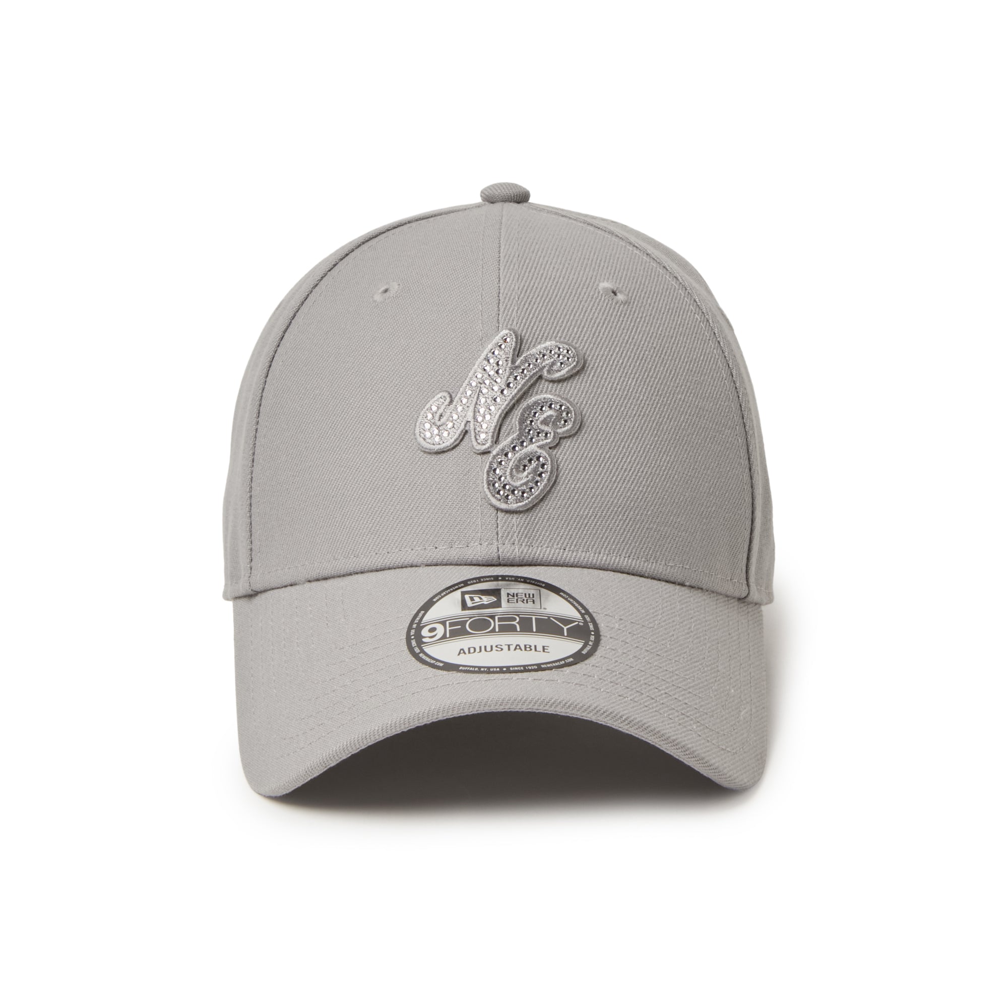 9FORTY Rhinestone ラインストーン クラシックロゴ グレー