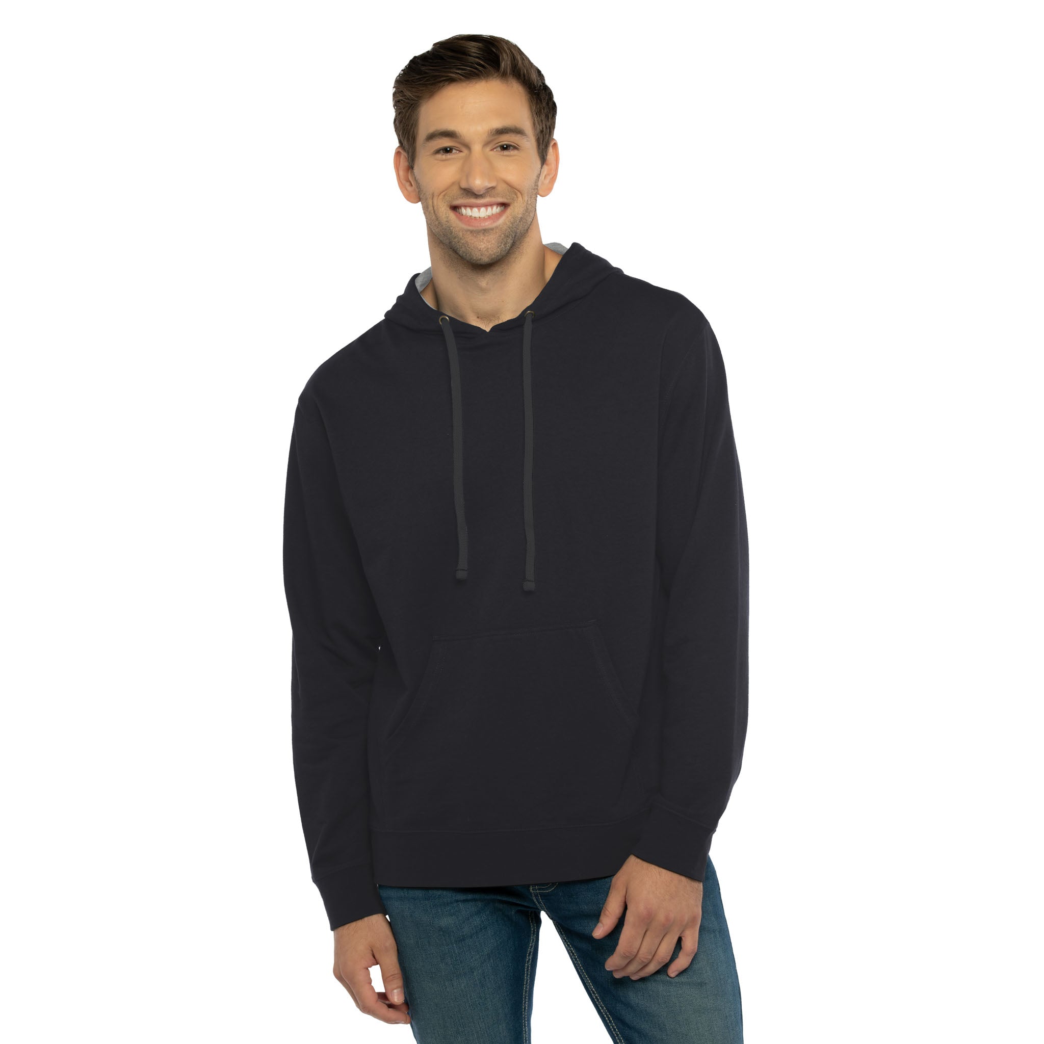 9301 Unisex Laguna Hoodie - Black Heather Gray | NLA