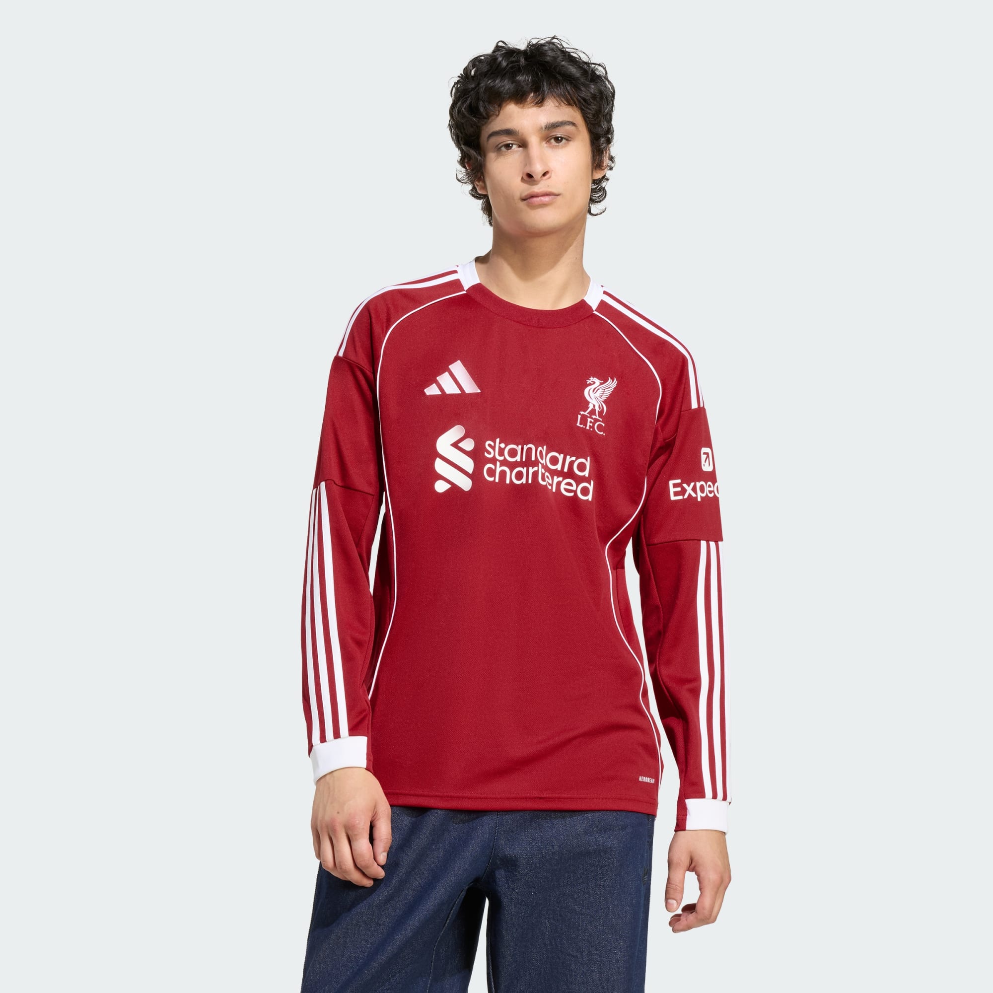 adidas Liverpool FC 25/26 Long Sleeve Home Jersey