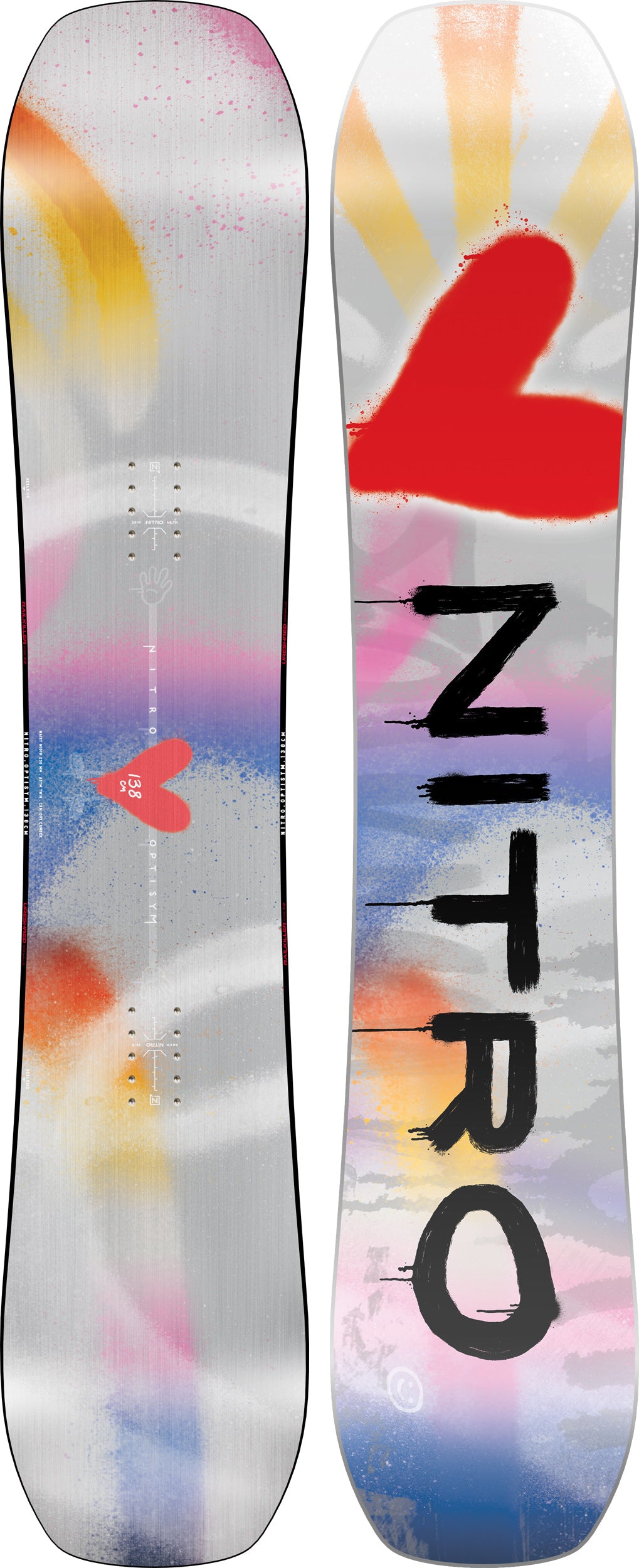 The 2026 Nitro Optisym Women Women's Snowboard - The Friendly