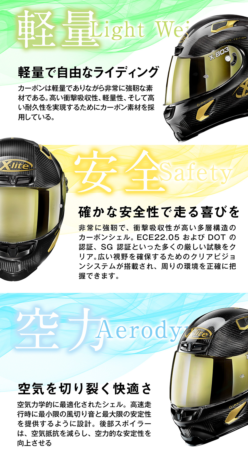 X-803RS ULTRA CARBON | 製品情報 | ノーランヘルメット | NOLAN & X-LITE