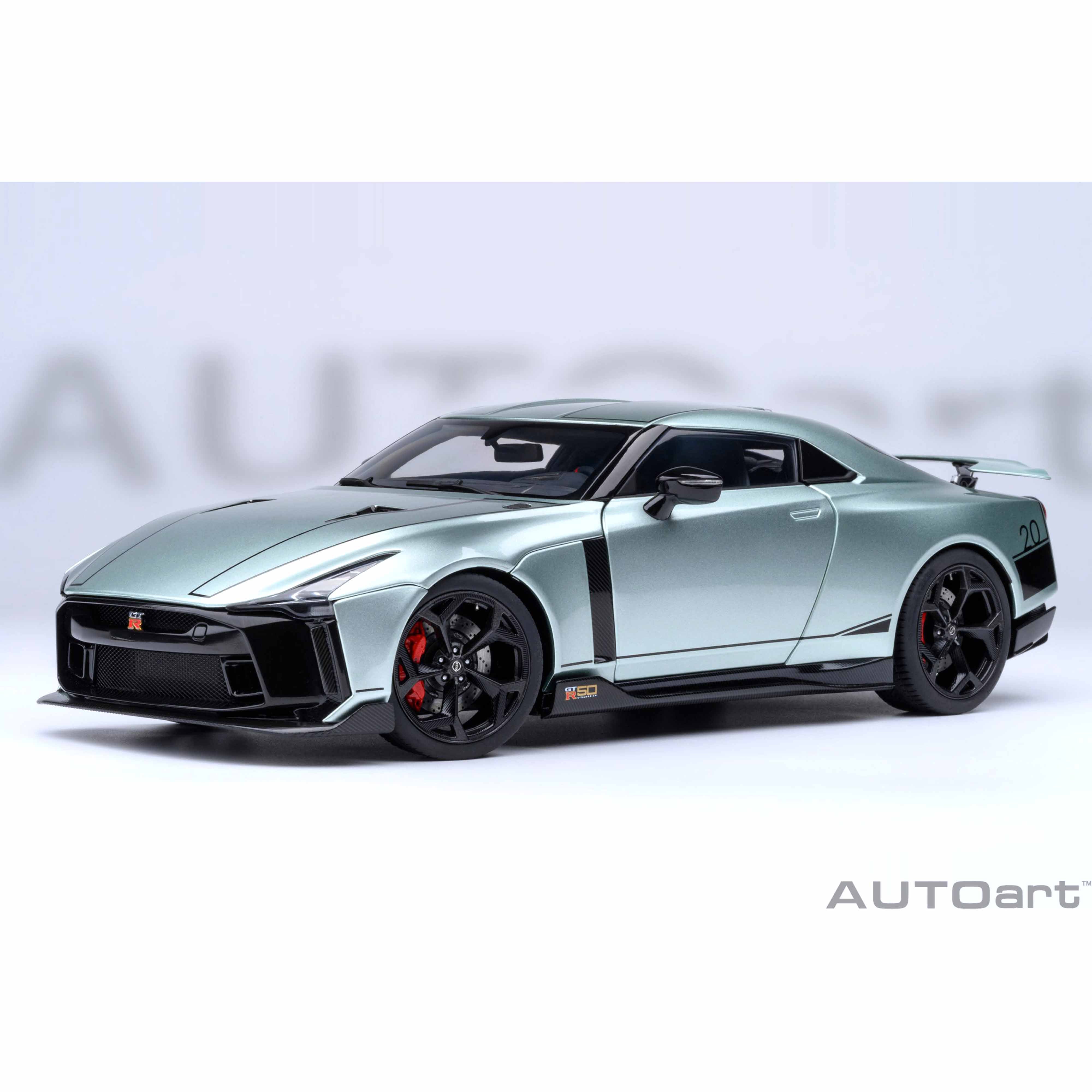 Nissan GT-R50 by Italdesign Metallic Green and Black 1/18 – Norev