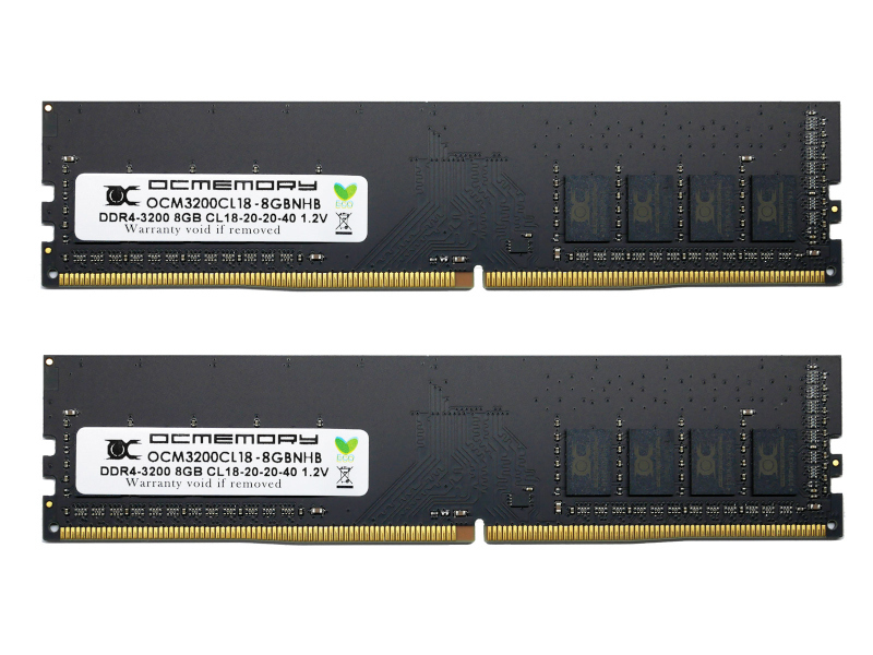 OCM3200CL18D-16GBNHB （DDR4-3200 CL18 8GB×2） | OCMEMORY