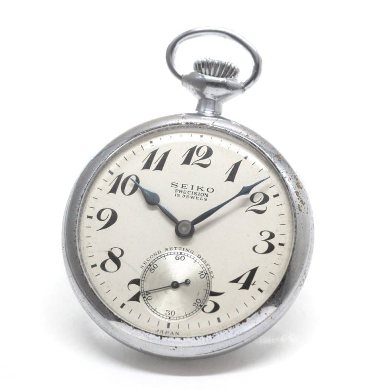 昭和35年の19セイコー鉄道時計/15石/秒針止め機能/絶版時計/19seiko