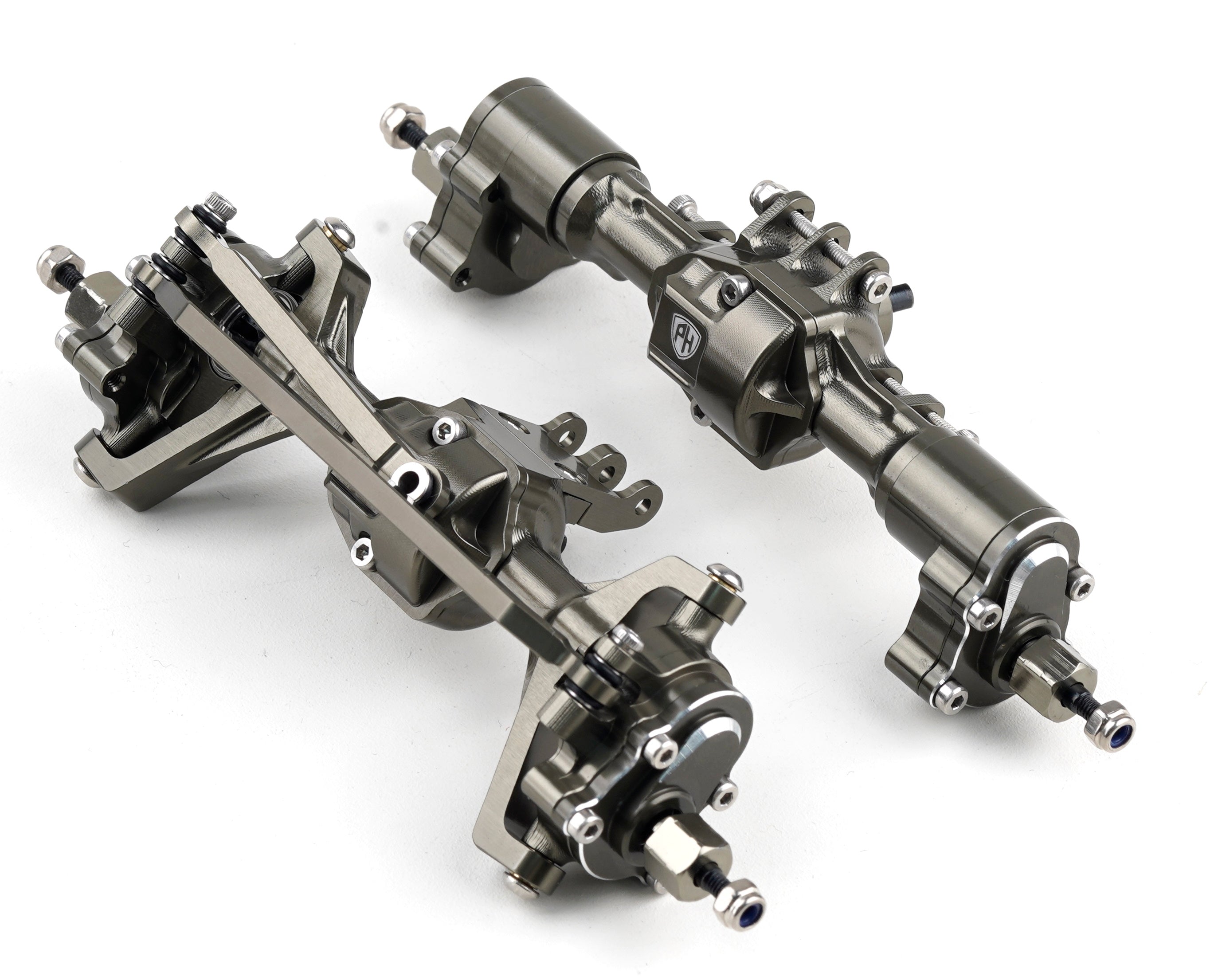 Powerhobby Aluminum Front and Rear Portal Axles +8mm Redcat Ascent