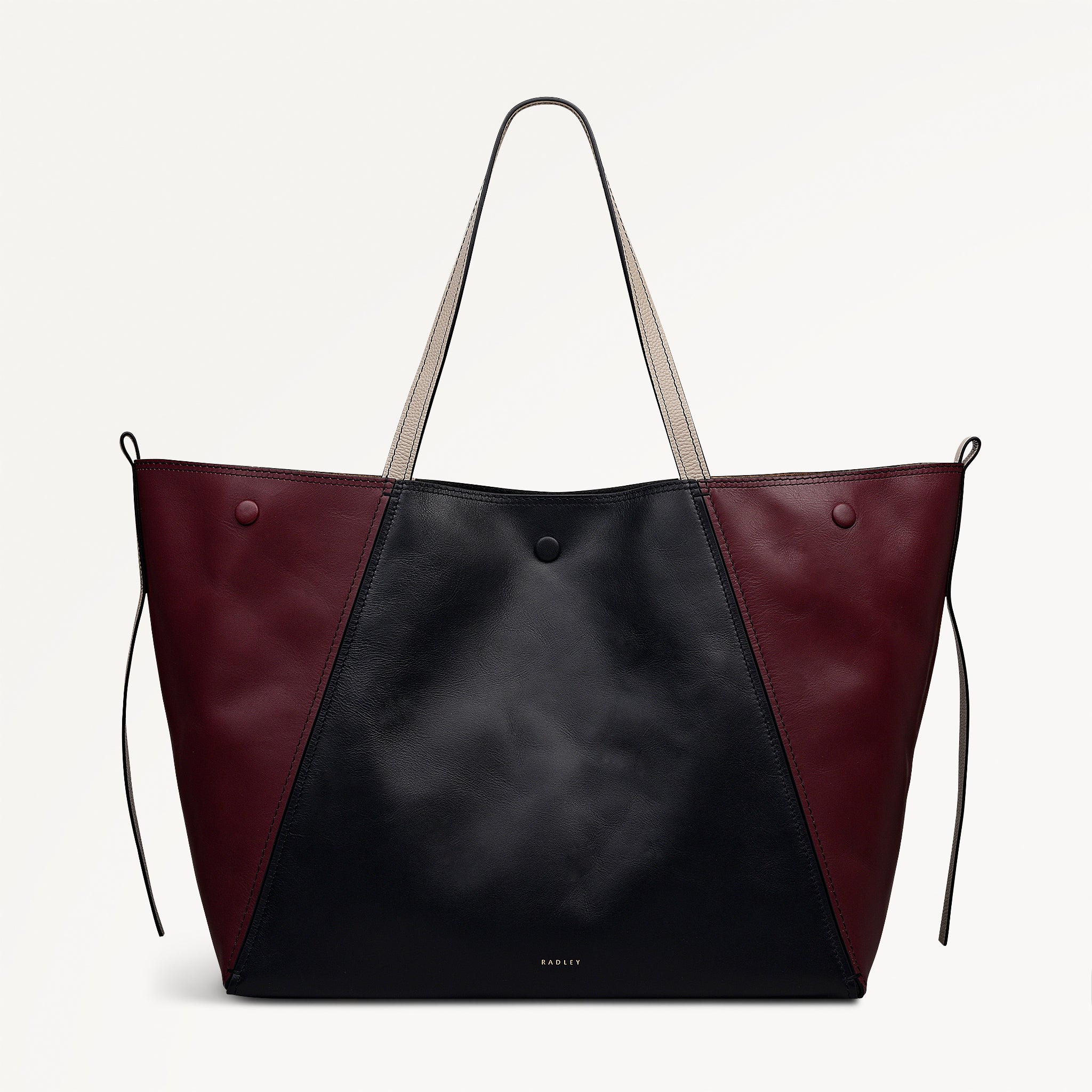 Dark Cherry Extra Large Open Top Tote Bag | The Delphine SS26