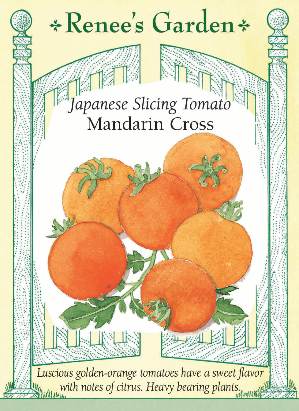 Mandarin Cross' Japanese Slicing Tomato – Renee's Garden