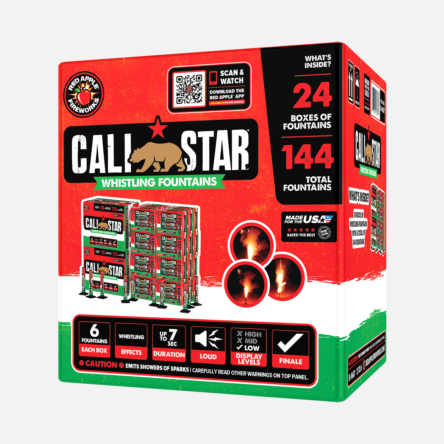 Buy Cali Star™ Whistling Firework Fountain Online