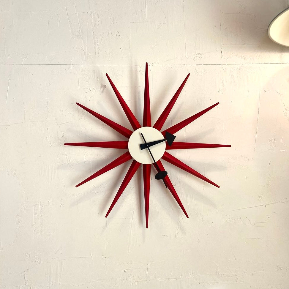ヴィトラ / Vitra / サンバーストクロック 赤 ジョージ・ネルソン 中古