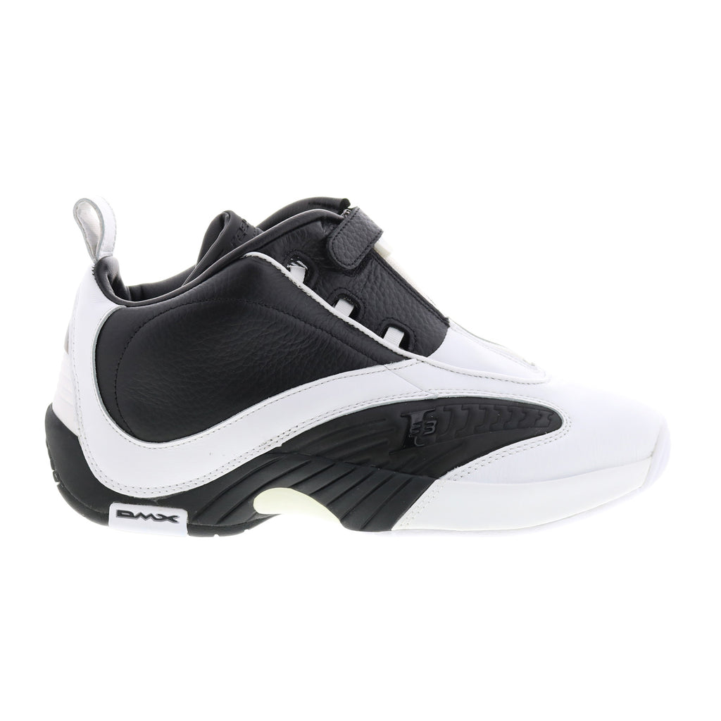 Reebok Answer IV Mens White Leather Zipper Athletic Basketball