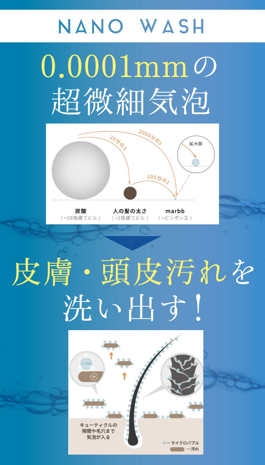 marbb（マーブ）をおうちシャワーヘッドで体感！【フケ・皮脂汚れ