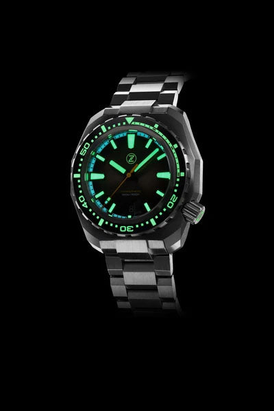 Zelos Hammerhead V3 Emerald Green - SeriousWatches.com
