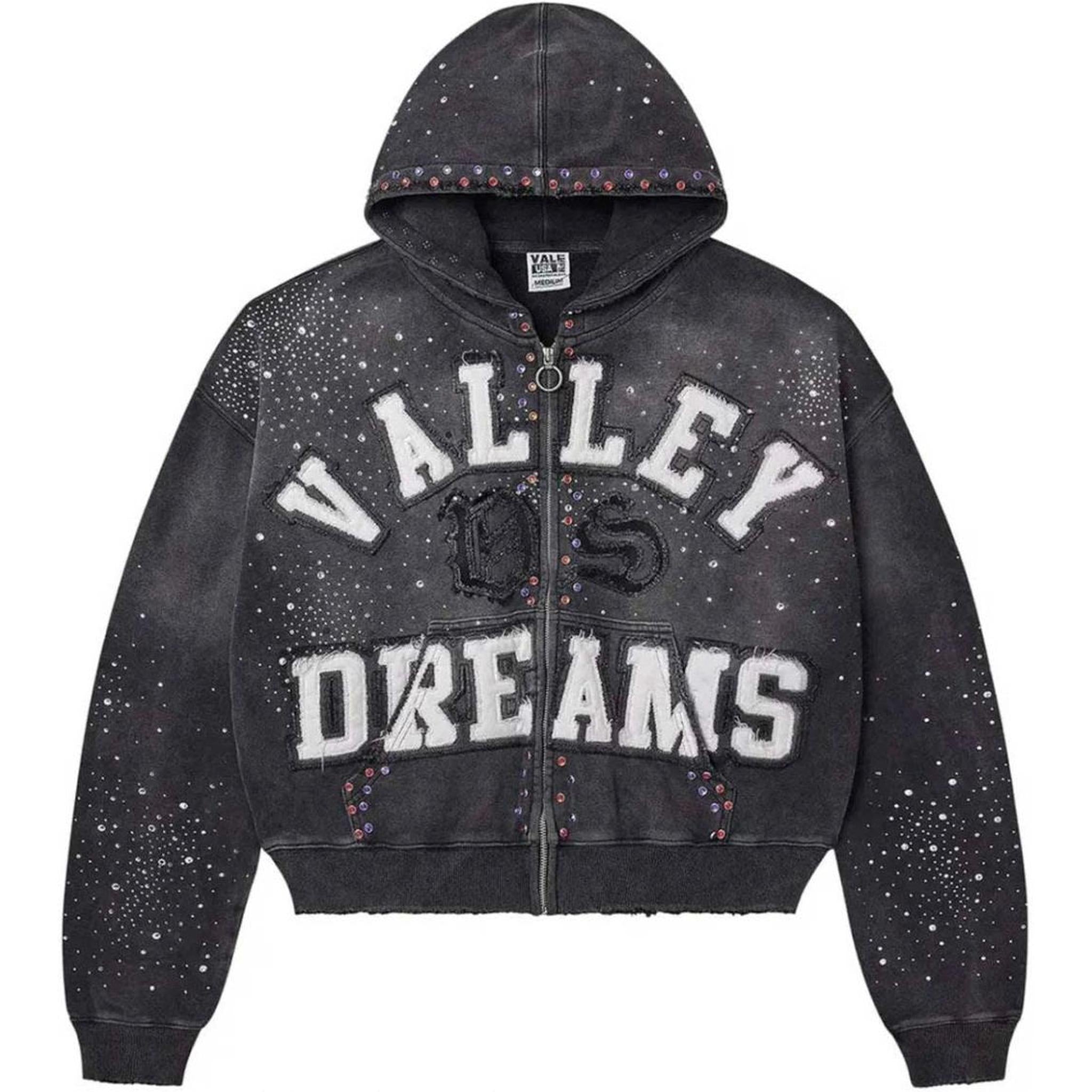 Vale Forever Classico Zip Up Hoodie Black – Sole Priorities