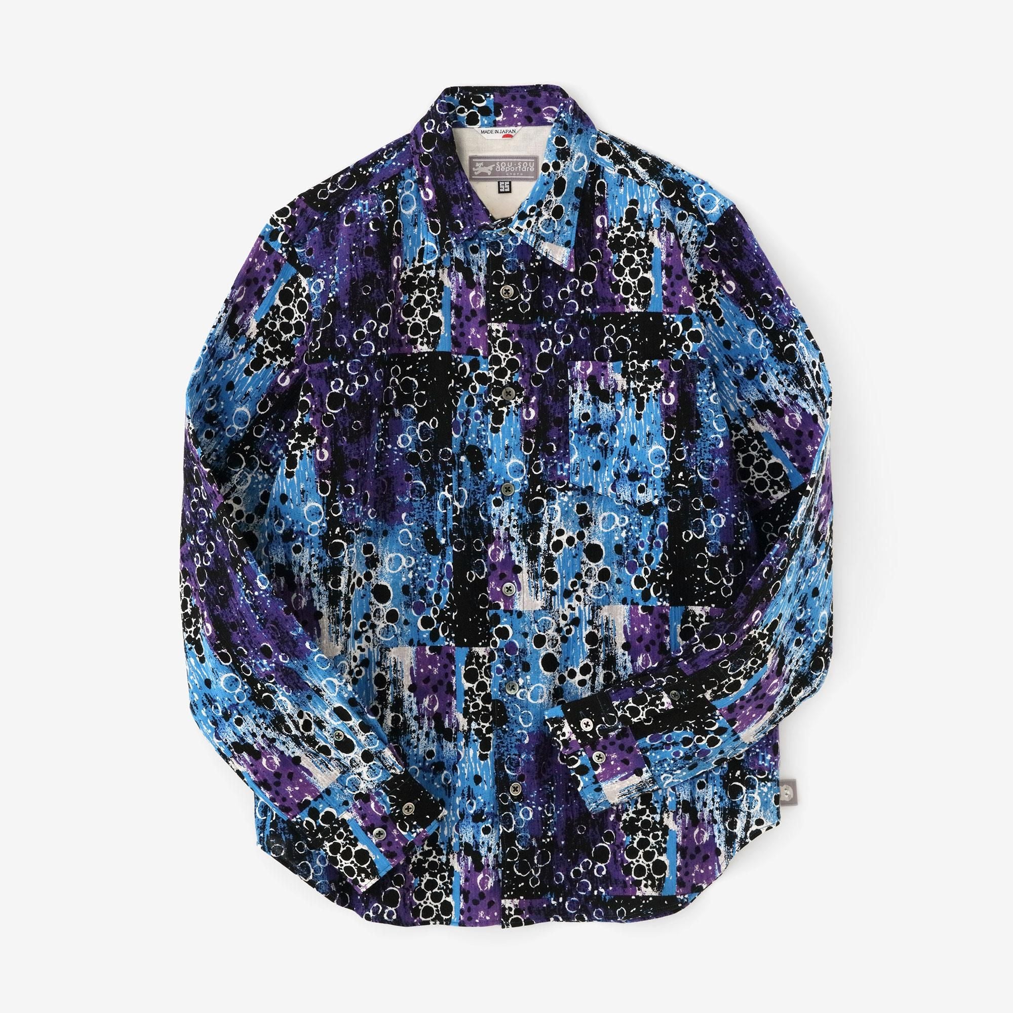 net限定】高島縮 20/20 シャツ／天目（てんもく）