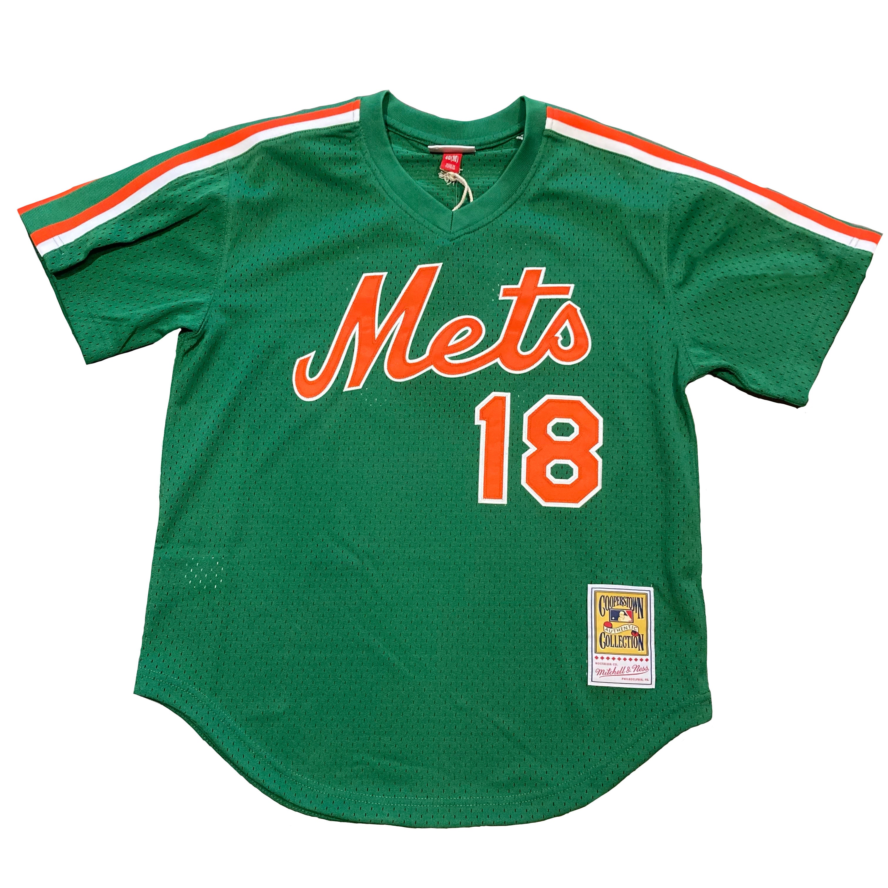 New York Mets Men's Mitchell & Ness Cooperstown Green Jersey