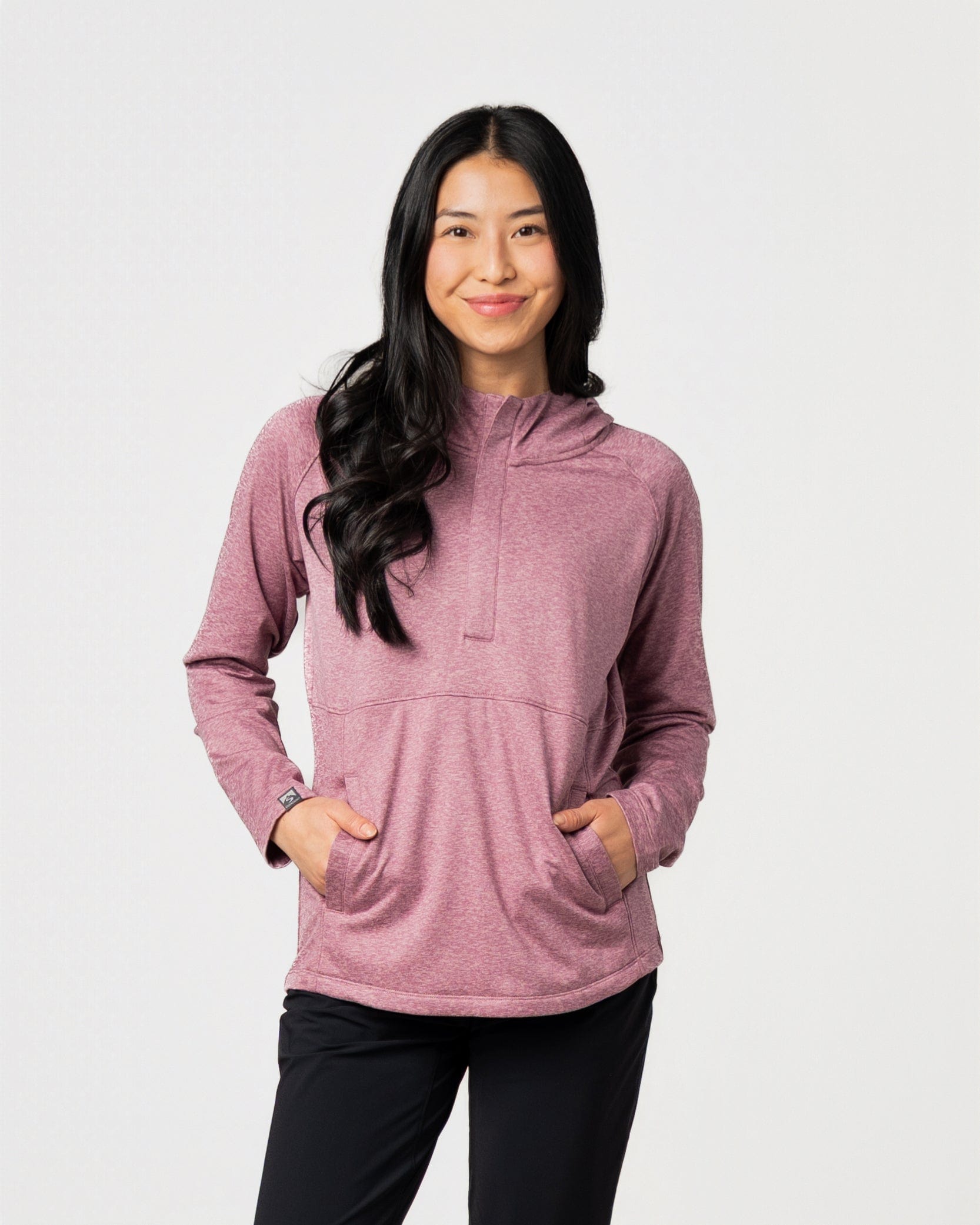 Women's Sidekick Midweight Stretch 1/4 Zip Pullover with Hood