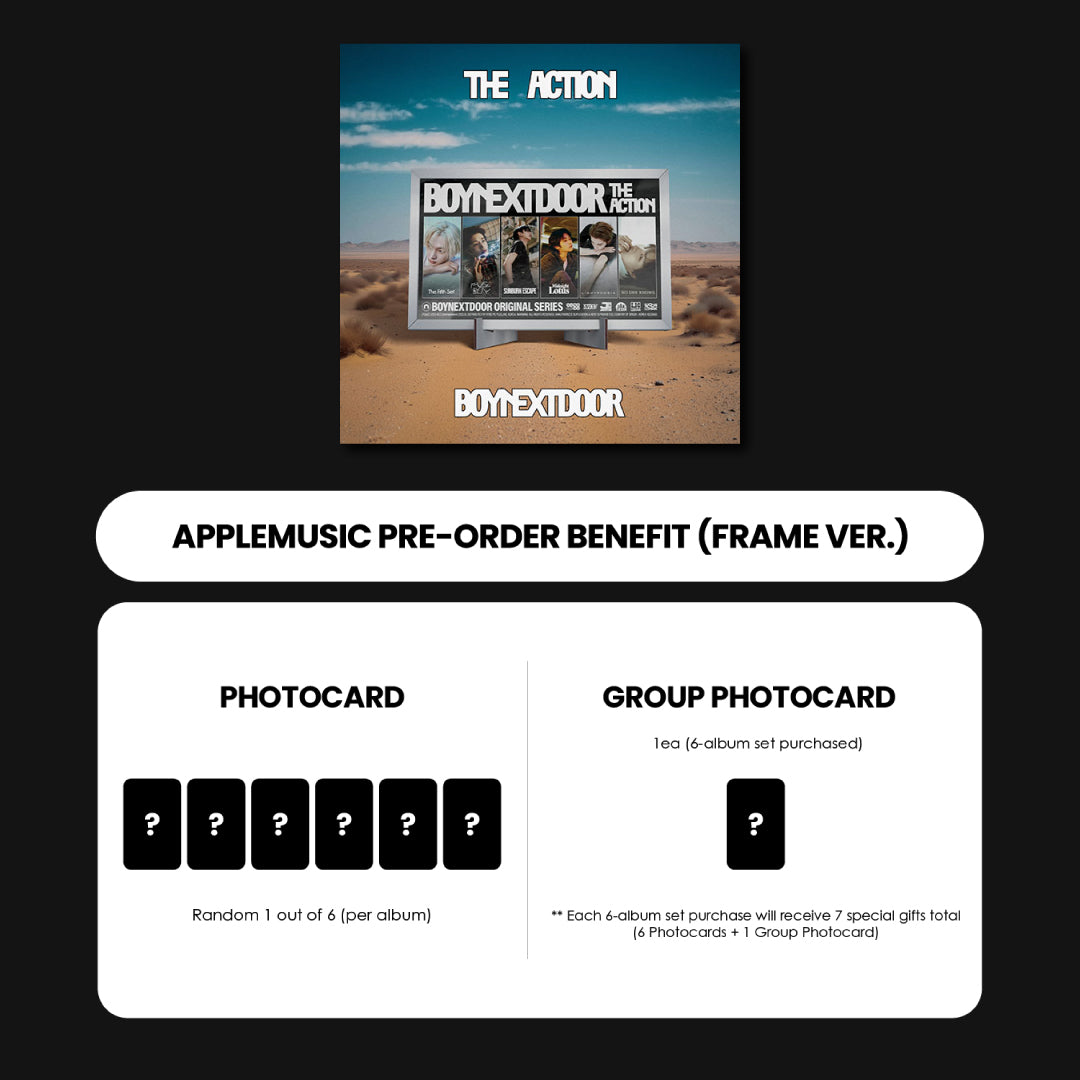BOYNEXTDOOR 5TH EP ALBUM - THE ACTION (FRAME VER.) + APPLEMUSIC