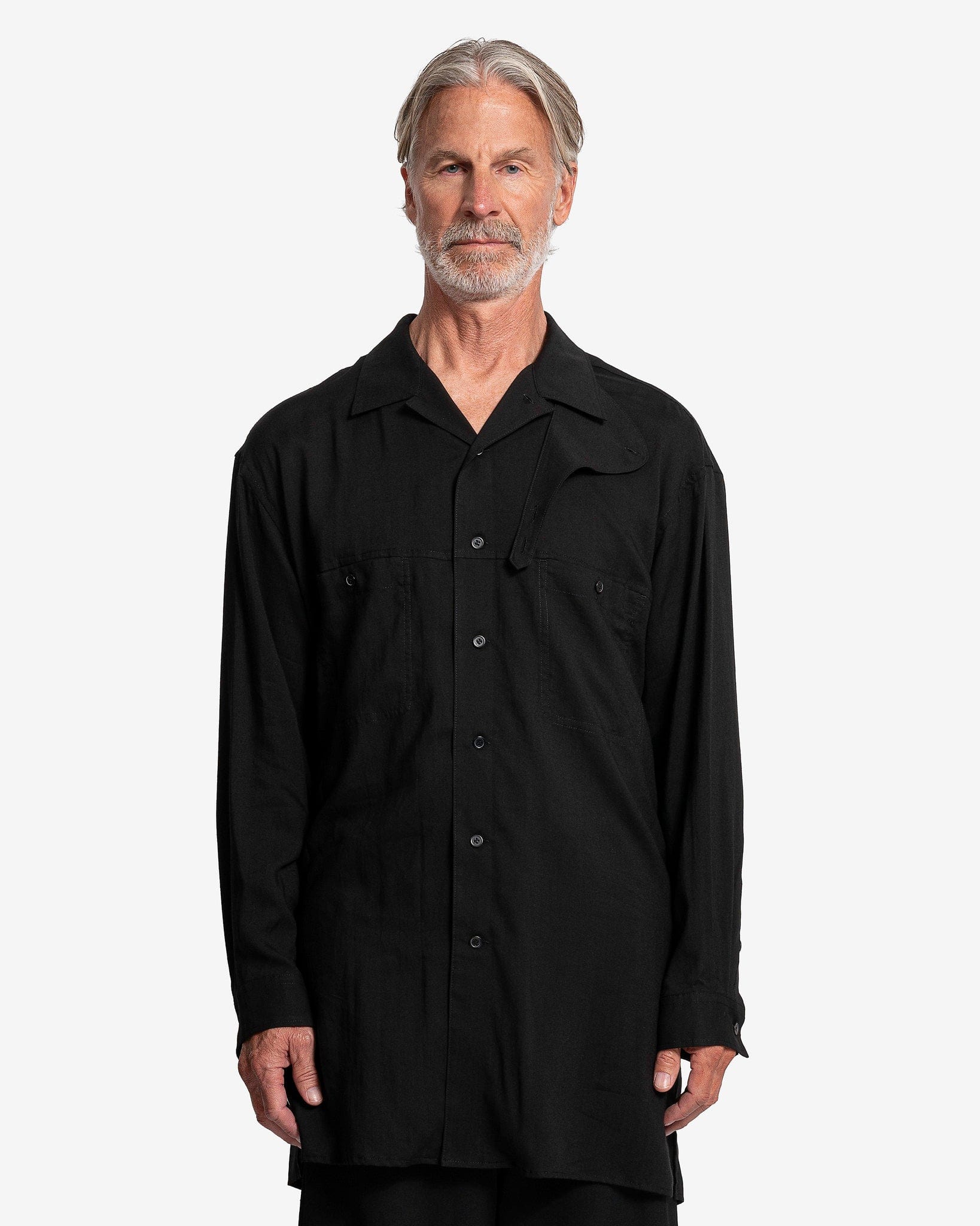 Open Collar Shirt with Chin Flap – SVRN