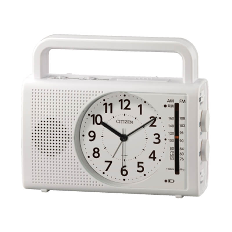 CITIZEN シチズン 防災クロック 目覚まし時計 ラジオ付き