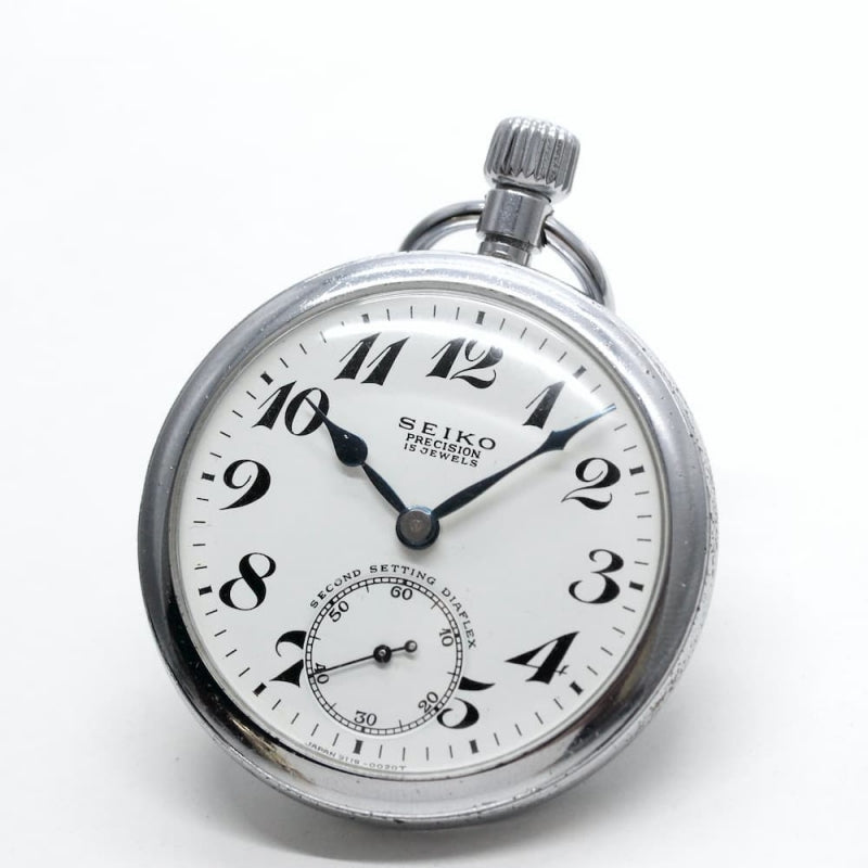 昭和44年の19セイコー鉄道時計/15石/秒針止め機能/絶版時計