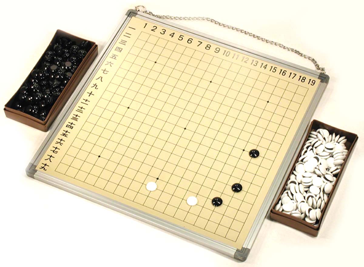マグネット碁盤／指導用囲碁セット（19路／9路）㈱青山碁盤店