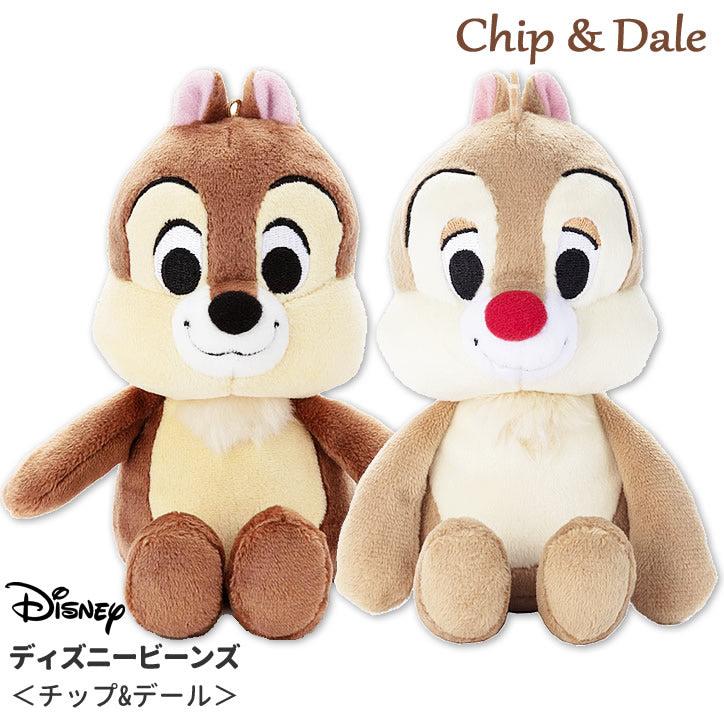 ☆レア品☆Disney☆ポートディスカバリー☆チップ＆デールぬいぐるみ ねんねしている「チップ&デール」！東京ディズニーランド「ミッキー