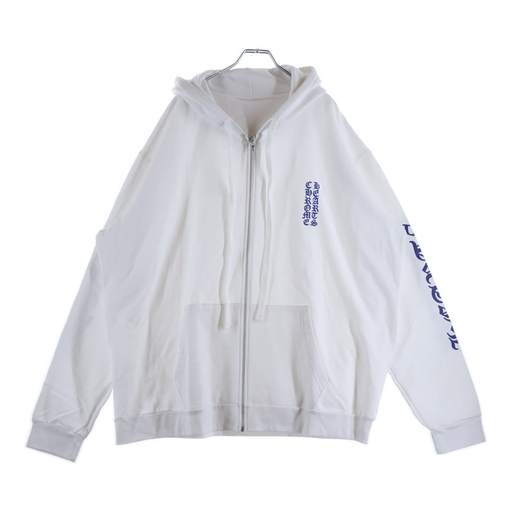 CHROME HEARTS(クロムハーツ) SWTSHRT HD ZIP アームロゴ ジップアップ