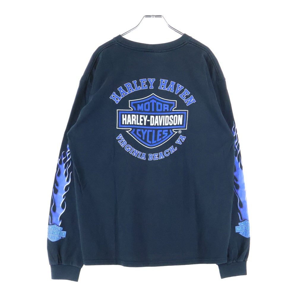 HARLEY DAVIDSON(ハーレーダビッドソン) 00s VINTAGE BLUE FLAME L/S