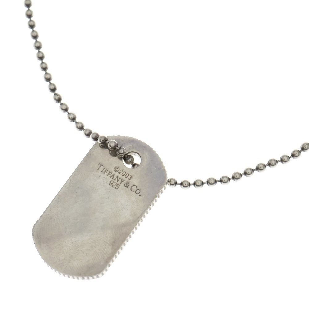 TIFFANY & Co.(ティファニー) ドッグタグ ボールチェーンネックレス