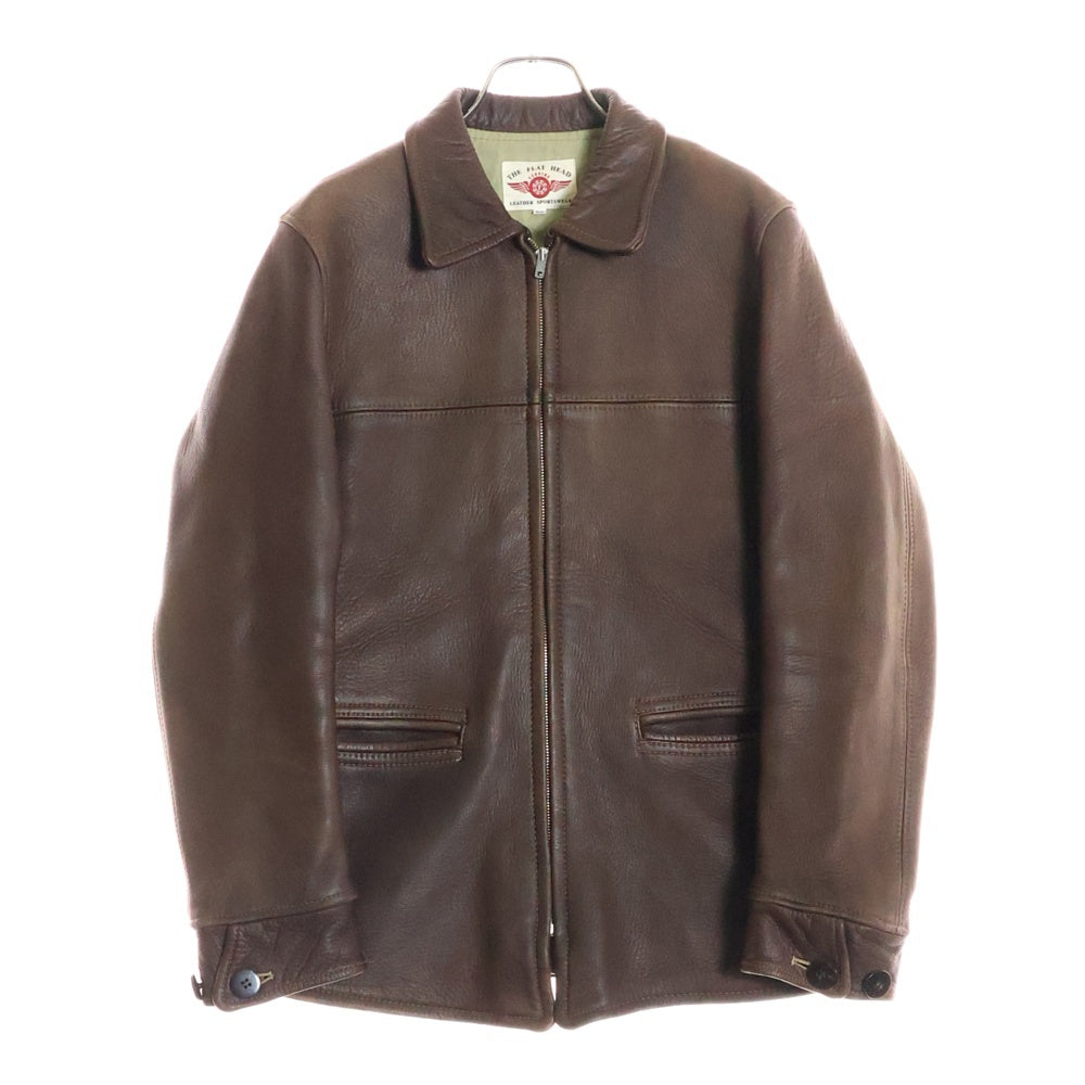 THE FLAT HEAD(フラットヘッド) ディアスキン 鹿革 ジップアップ