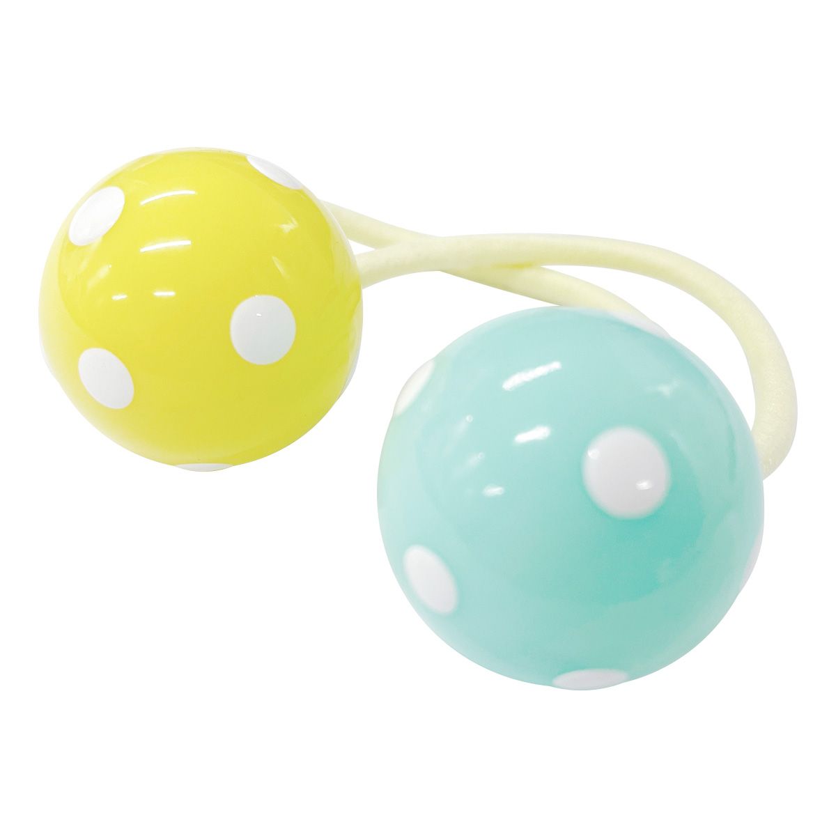 まとめ買い】ヘアゴム キッズ用 髪ゴム ヘアポニー 水玉ボール2個付