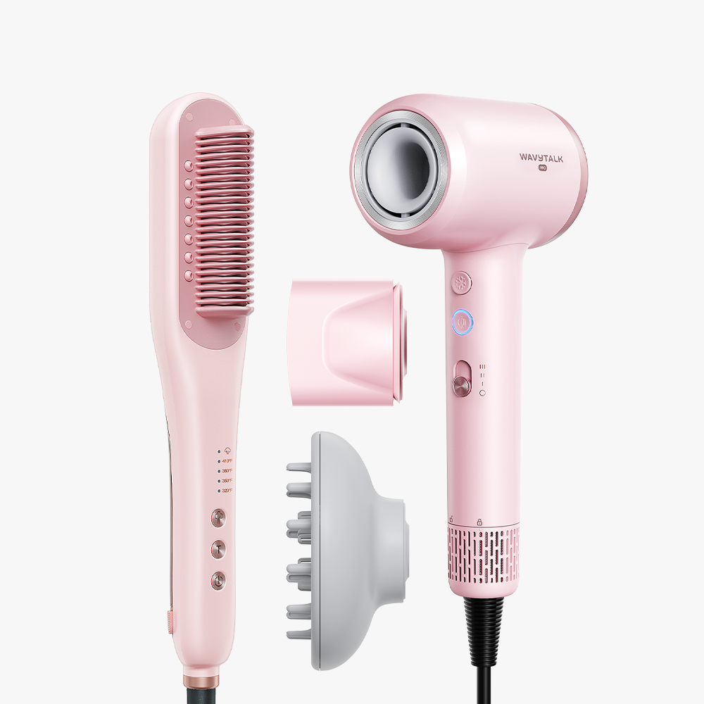 Salon Pro Duo | Steam Straightener + Hair Dryer for Sleek, Shiny