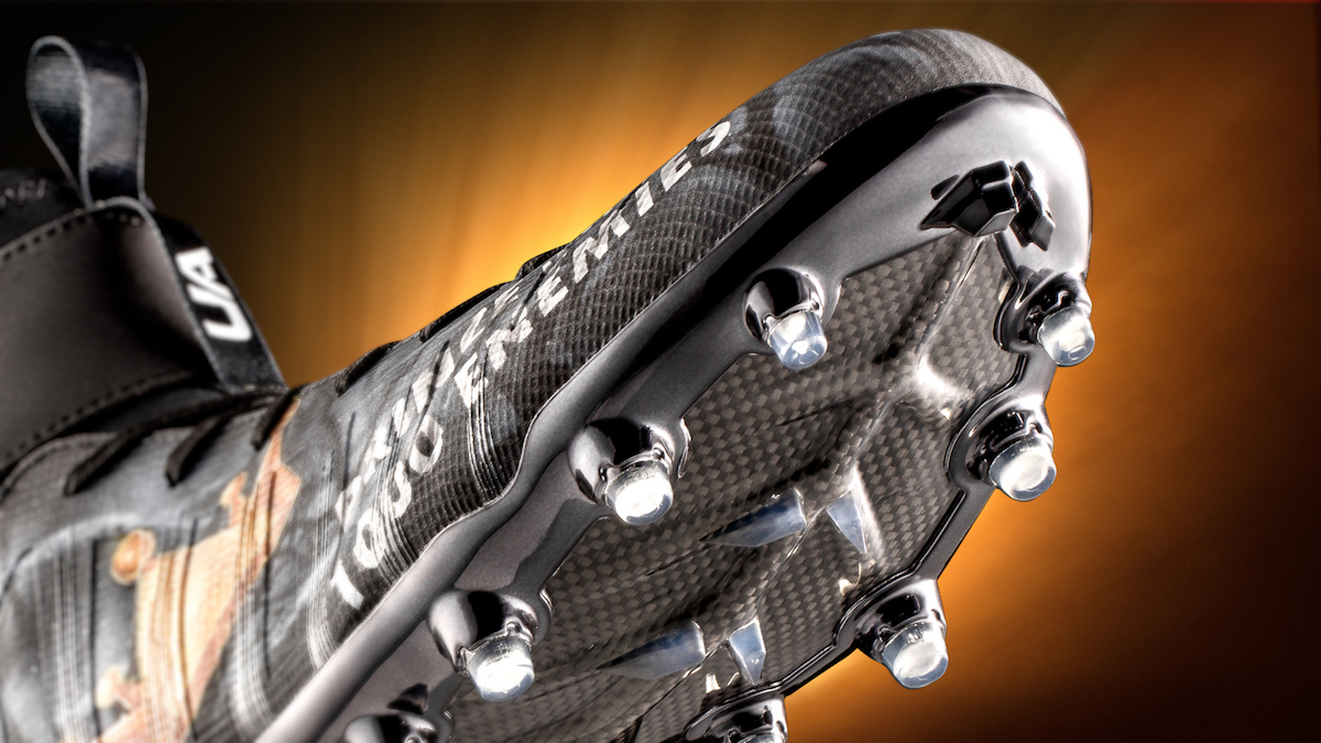 The Custom UA C1N MC Cleat Cam Newton Warmed Up in Last Night