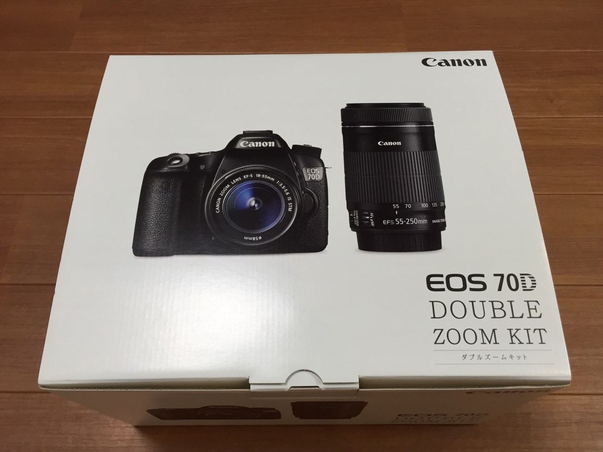 Å] 初の一眼レフ「Canon EOS 70D」ダブルズームキットを購入