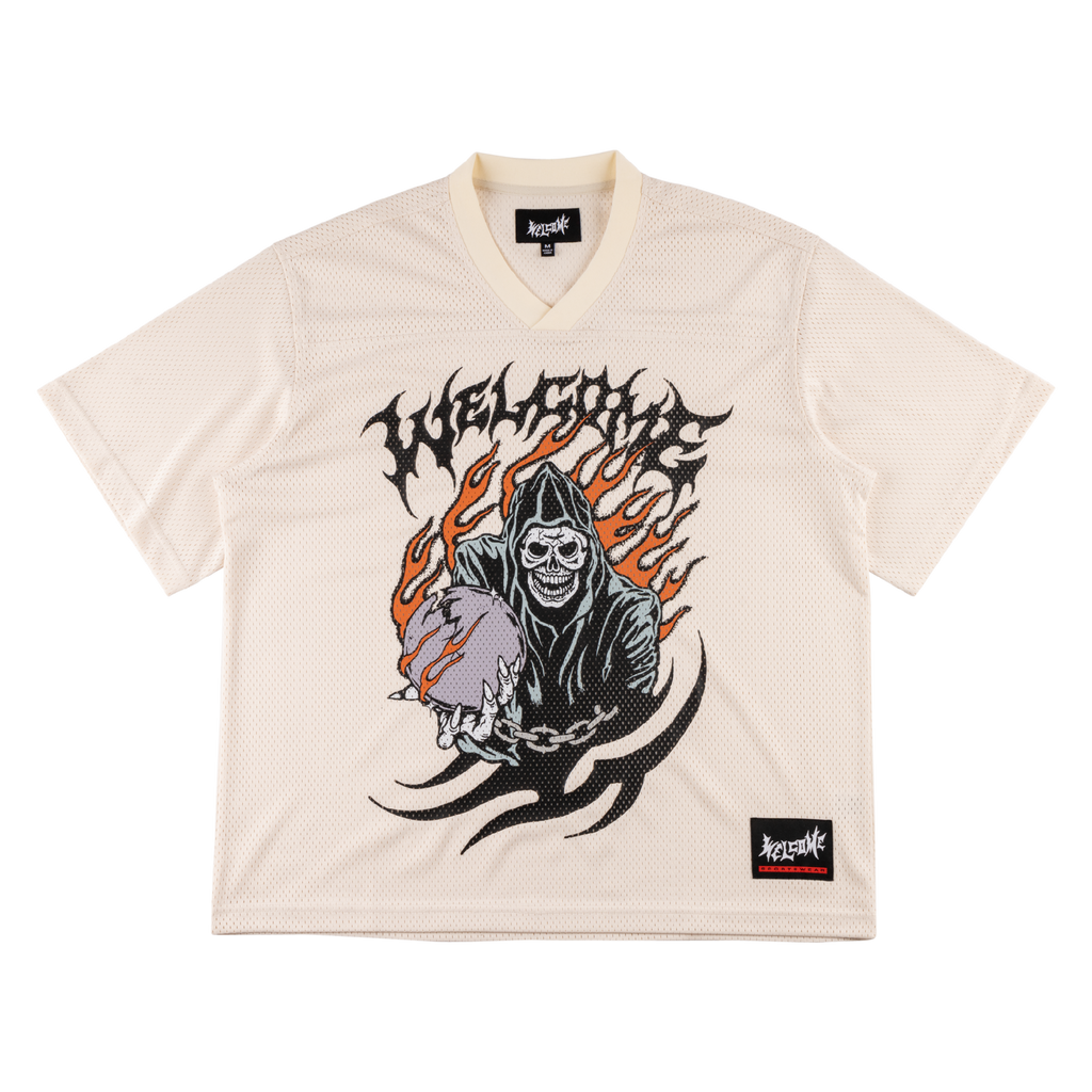 Omen Mesh Football Jersey - Bone – Welcome Skateboards