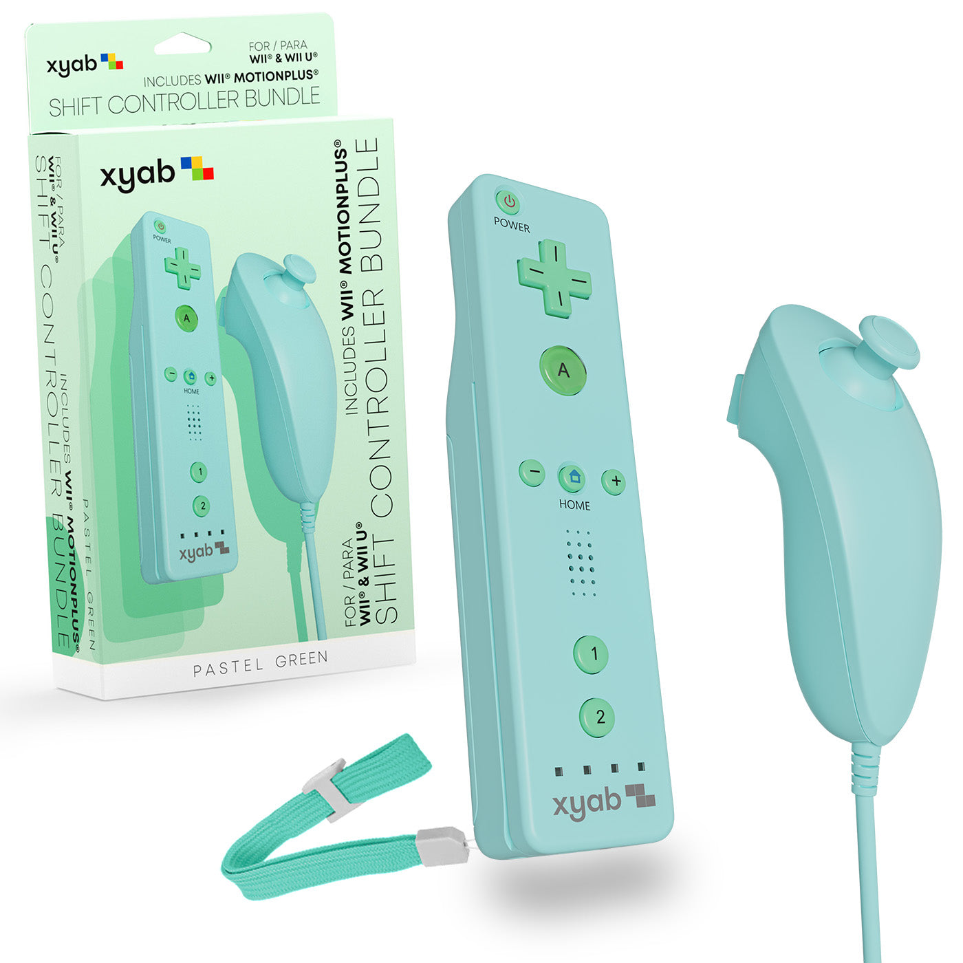 SHIFT Wii Wireless Controller Bundle - Pastel Green – XYAB