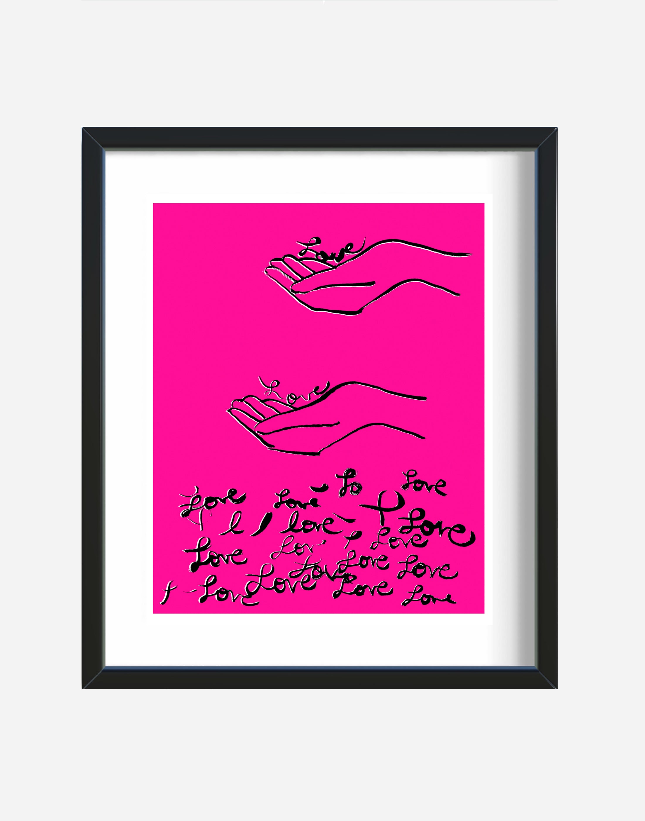 Show Me Love Original Art Screen Print Limited Edition – xilonablue