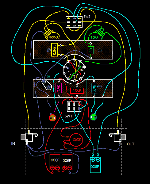 ギターエフェクター 真空管ブースターアンプ