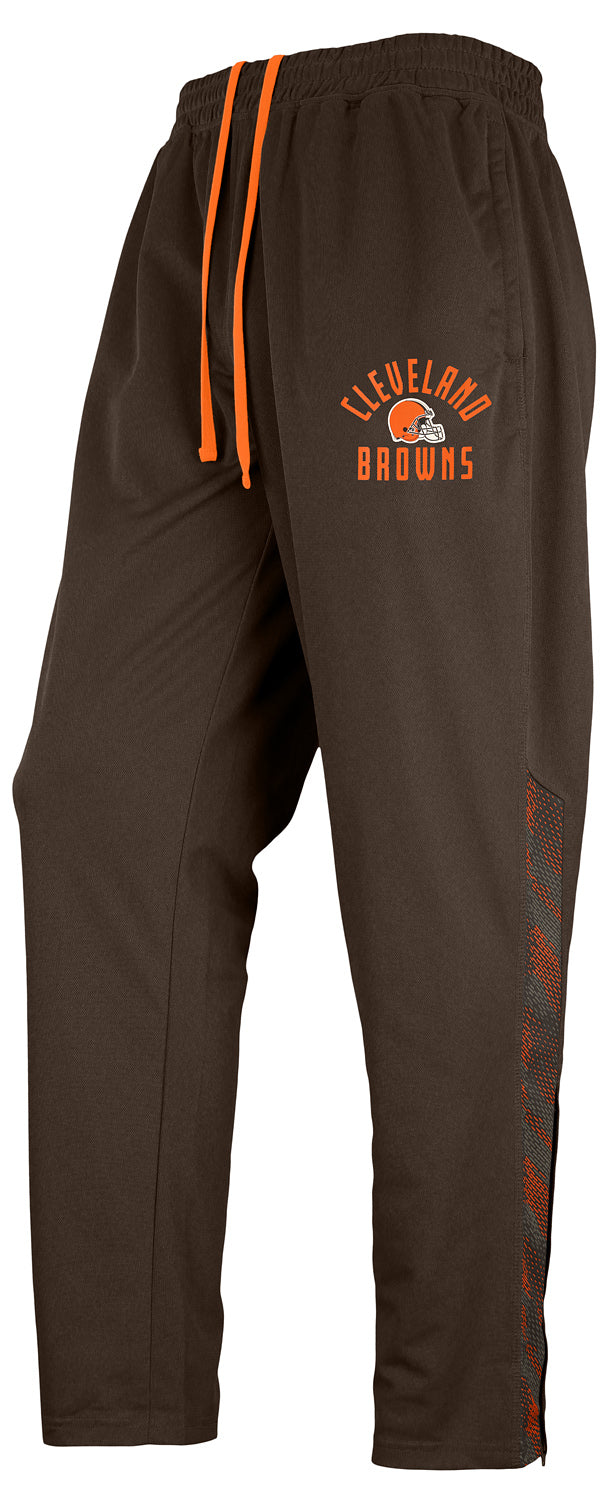 Zubaz NFL Men's Cleveland Browns Viper Accent Elevated Jacquard Track