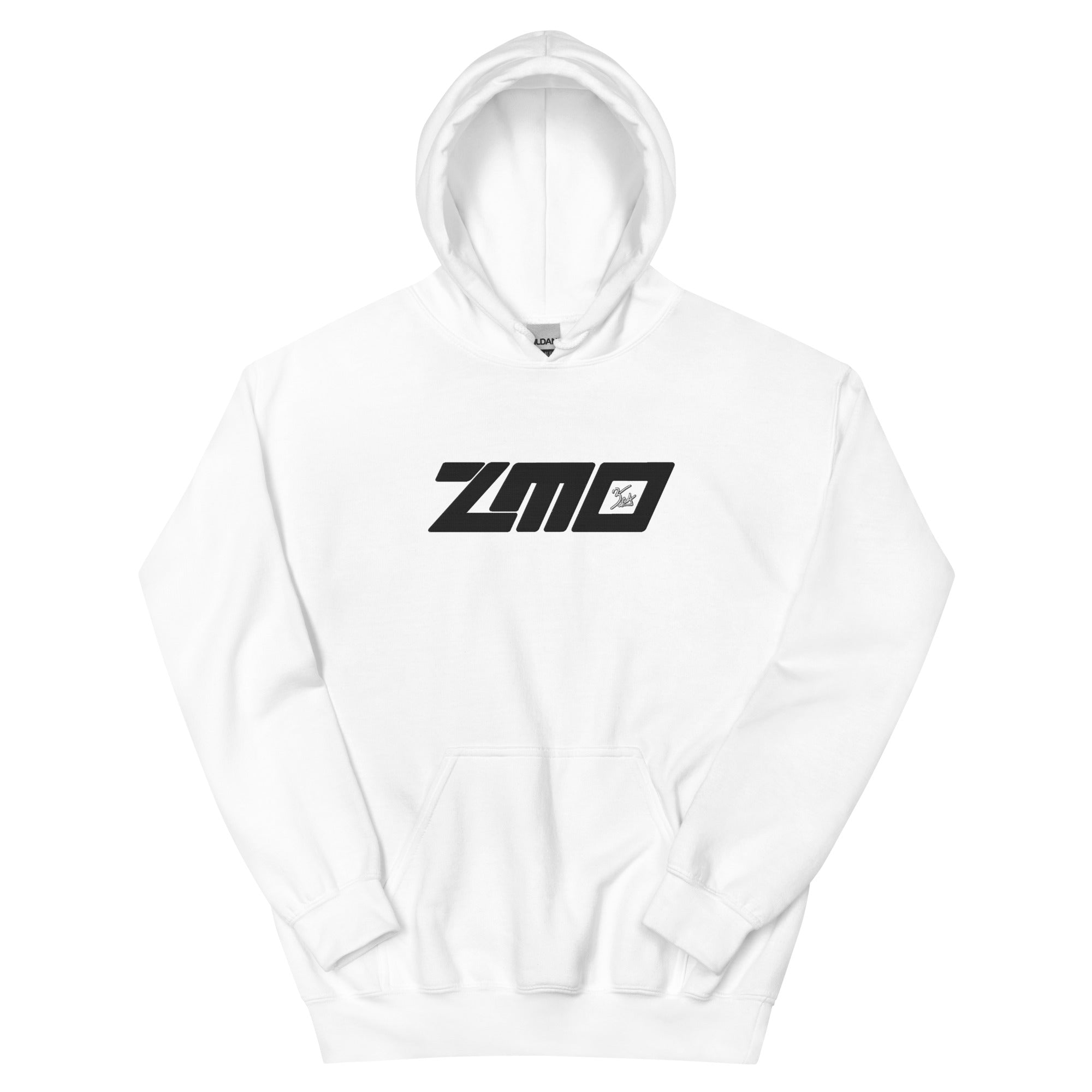Embroidered Signature Logo Hoodie - White – Zack Moss Shop