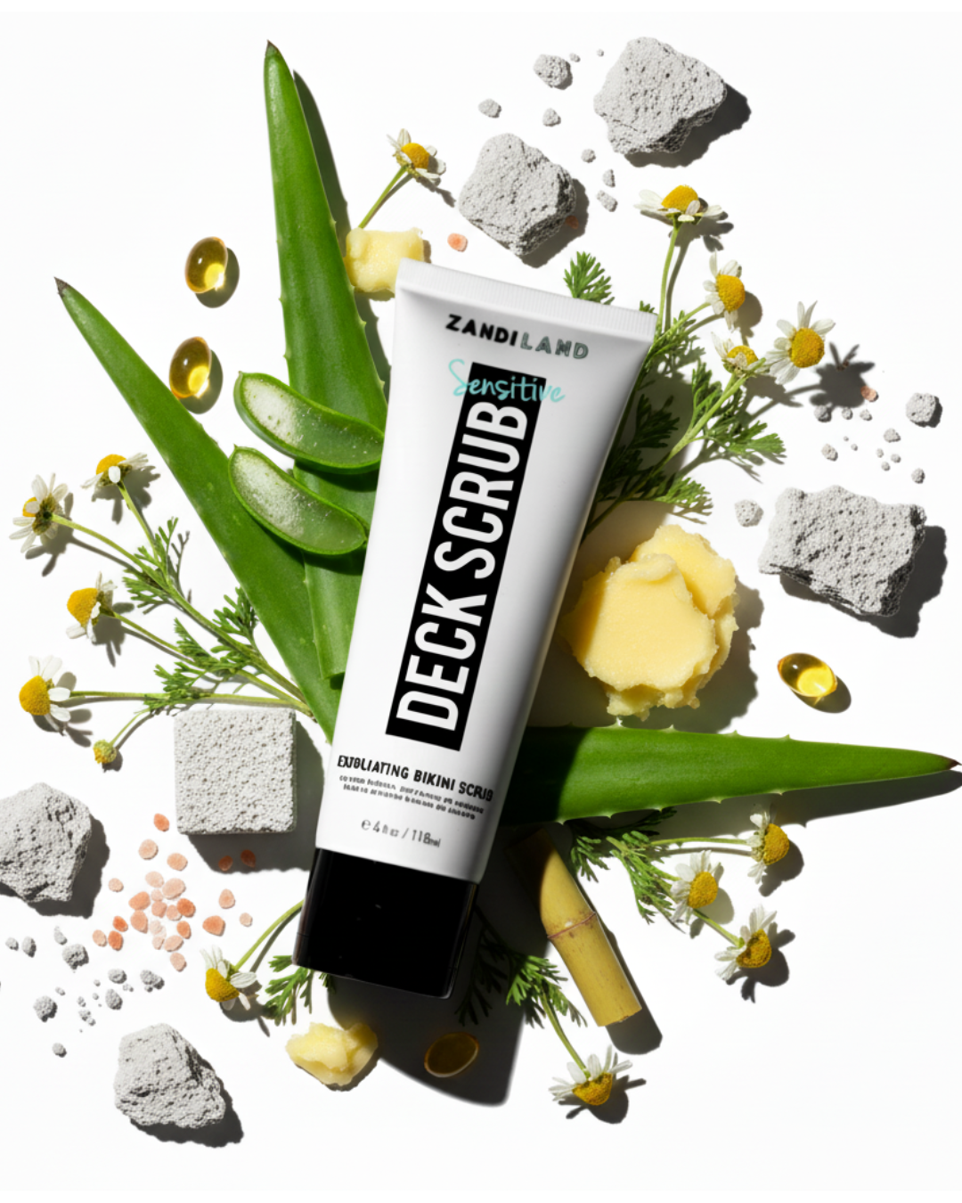 Deck Scrub Sensitive – Zandi Land Beauty