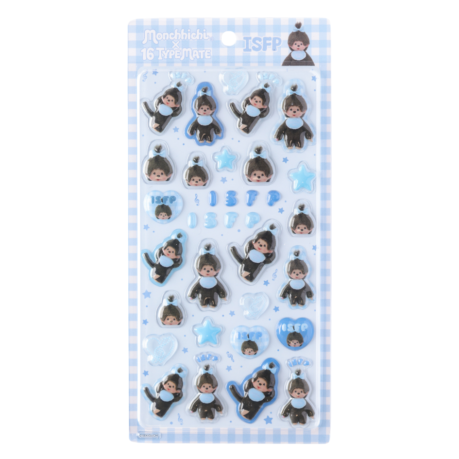 16TYPEMATE×monchhichi ちゅるきゅんシール/ISFP – 16 TYPE MATE