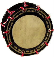 沖縄産締め太鼓 23cm