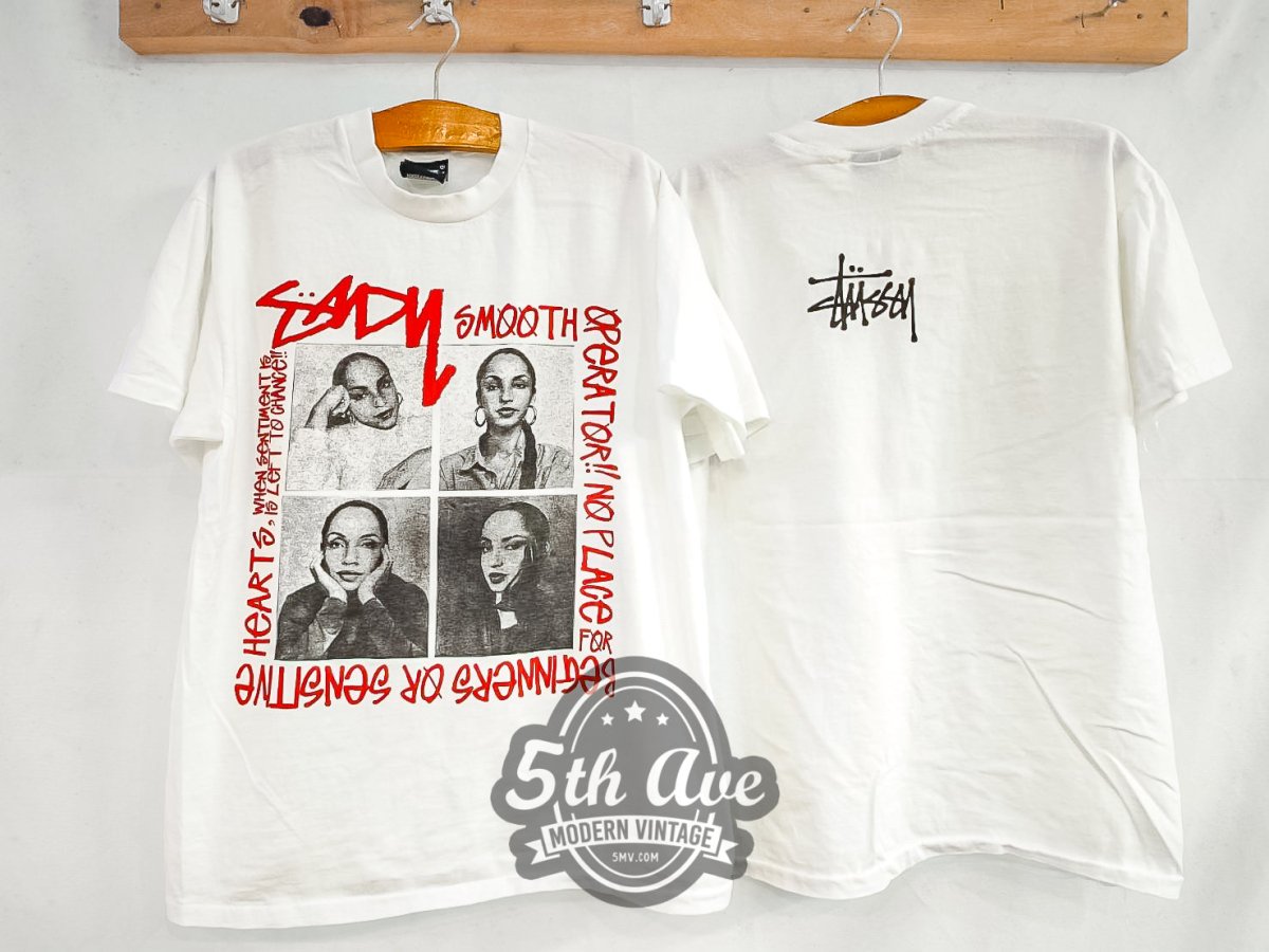 Sade X Stüssy 'Smooth Operator' - Vintage Reprint Band T-Shirt